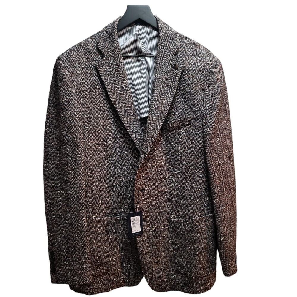 Peter Millar Winter Excursionist Tweed Jacket Blazer Wool/Alpaca Sz 46R $1,298
